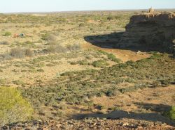 Camp at Andamooka Waterhole
