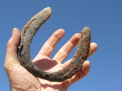 Horse shoe from John McDouall Stuart's camp